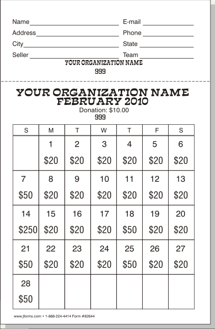 Monthly Calendar Raffle : Raffle calendar full view Monthly Calendar Raffle : Raffle calendar full view