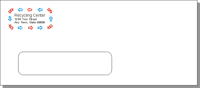 10 window envelope four and one eighth inch high by nine and one half inch wide
