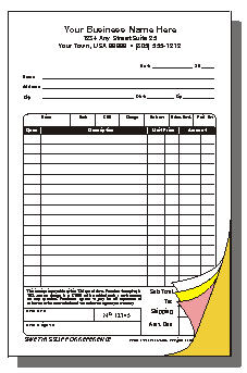 invoice 82820 five and one half inch wide by eight and one half inch high