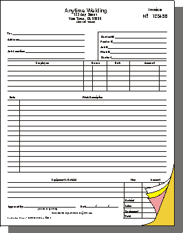 invoice 82910 eight and one half inch wide by eleven inch high