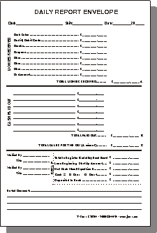 daily cash report format